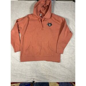 Cotton Heritage Cow Skull Graphic Hoodie Salmon Pink‎ Size 2X